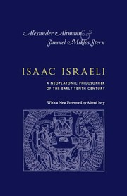 Cover of Isaac Israeli by Israeli, Isaac
