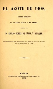 Front cover of El azote de Dios by Emilio Gómez de Cádiz