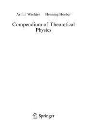 Cover of Compendium of Theoretical Physics by Armin Wachter