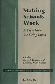 Cover of Making schools work by Cheryl L. Fagnano