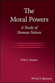 Cover of The Moral Powers by Peter M. Hacker