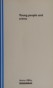 Front cover of Young people and crime by Graham, John