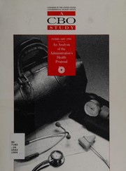 Cover of An analysis of the administration's health proposal by United States. Congressional Budget Office