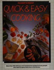 Cover of Reader's Digest quick & easy cooking by Anne Ager