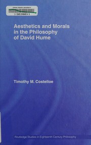 Front cover of Aesthetics and morals in the philosophy of David Hume by Timothy M. Costelloe