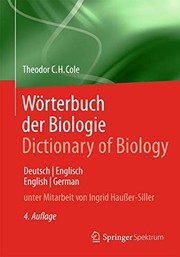 Cover of Wörterbuch der Biologie Dictionary of Biology by Theodor C.H. Cole