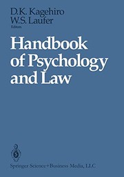 Cover of Handbook of psychology and law by William S. Laufer