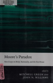 Cover of Moore's paradox by Mitchell S. Green