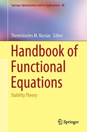 Cover of Handbook of Functional Equations by Themistocles M. Rassias