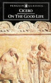 Cover of On the good life by Cicero