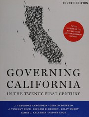 Cover of Governing California in the twenty-first century by J. Theodore Anagnoson