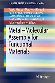 Front cover of Metal–Molecular Assembly for Functional Materials by Yutaka Matsuo