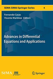 Front cover of Advances in Differential Equations and Applications by Fernando Casas
