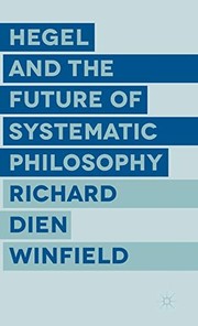 Front cover of Hegel and the Future of Systematic Philosophy by R. Winfield