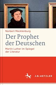 Front cover of Der Prophet der Deutschen by Norbert Mecklenburg