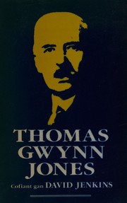 Cover of Thomas Gwynn Jones by Jenkins, David