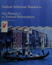 Front cover of Student solution manual for The Physics of the natural philosophers by James Luther Garner