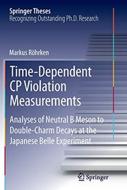 Cover of Time-Dependent CP Violation Measurements by Markus Röhrken