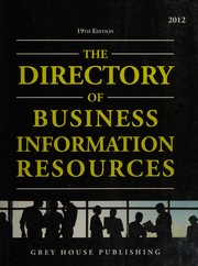 Front cover of Directory of business information resources by Laura Mars