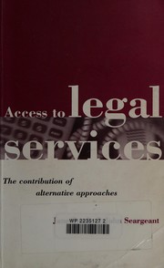 Cover of Access to Legal Services by Jane Steele