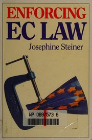 Cover of Enforcing EC law by Josephine Steiner