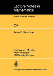 Front cover of Ordinary and Modular Representations of Chevalley Groups by J. E. Humphreys