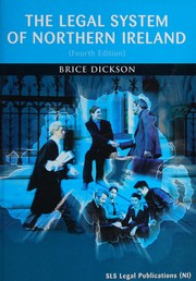 Cover of The legal system of Northern Ireland by Brice Dickson
