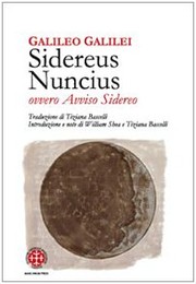 Cover of Sidereus nuncius ovvero Avviso sidereo by Galileo Galilei