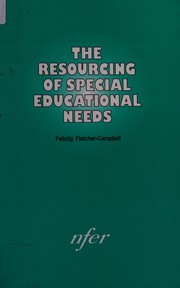 Front cover of The Resourcing of Special Education Needs by F. Fletcher-Campbell