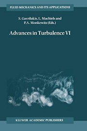 Front cover of Advances in Turbulence VI by S. Gavrilakis
