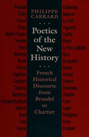 Front cover of Poetics of the new history by Philippe Carrard