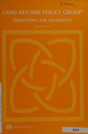 Front cover of Identifying the solutions by Great Britain. Land Reform Policy Group