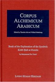 Cover of Corpus Alchemicum Arabicum by Theodor Abt