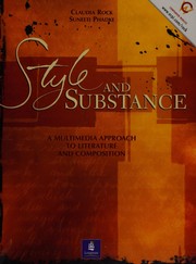 Cover of Style and substance by Claudia Rock