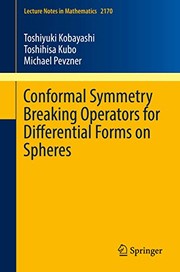 Front cover of Conformal Symmetry Breaking Operators for Differential Forms on Spheres by Toshiyuki Kobayashi