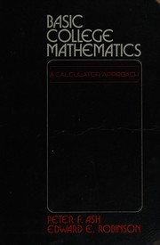 Cover of Basic college mathematics by Peter F. Ash