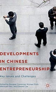 Front cover of Developments in Chinese Entrepreneurship by Douglas Cumming