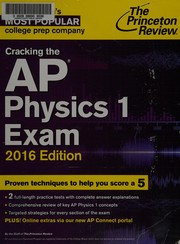 Cover of Cracking the AP physics 1 exam by Princeton Review (Firm)