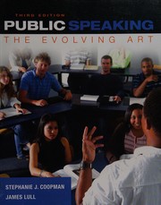 Front cover of Public speaking by Stephanie J. Coopman