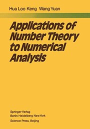 Front cover of Applications of Number Theory to Numerical Analysis by L.-K Hua