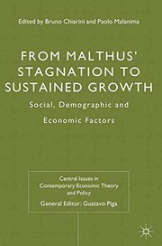 Front cover of From Malthus' stagnation to sustained growth by Bruno Chiarini