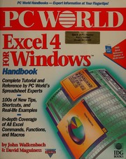 Cover of Excel 4 for Windows handbook by John Walkenbach