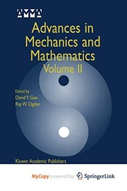 Front cover of Advances in Mechanics and Mathematics by David Yang Gao
