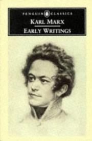 Cover of Early writings by Karl Marx