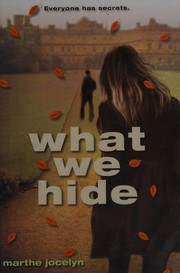 Cover of What we hide by Marthe Jocelyn