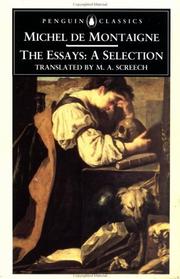 Cover of Essais by Montaigne, Michel de