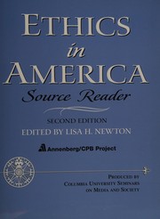 Cover of Ethics in America by Lisa H. Newton