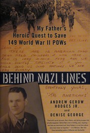Front cover of Behind Nazi Lines by Hodges, Andrew Gerow, Jr.