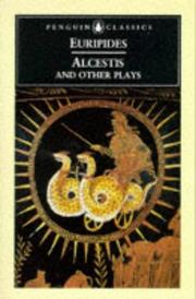 Cover of Alcestis and other plays by Euripides