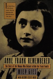 Cover of Anne Frank remembered by Miep Gies
